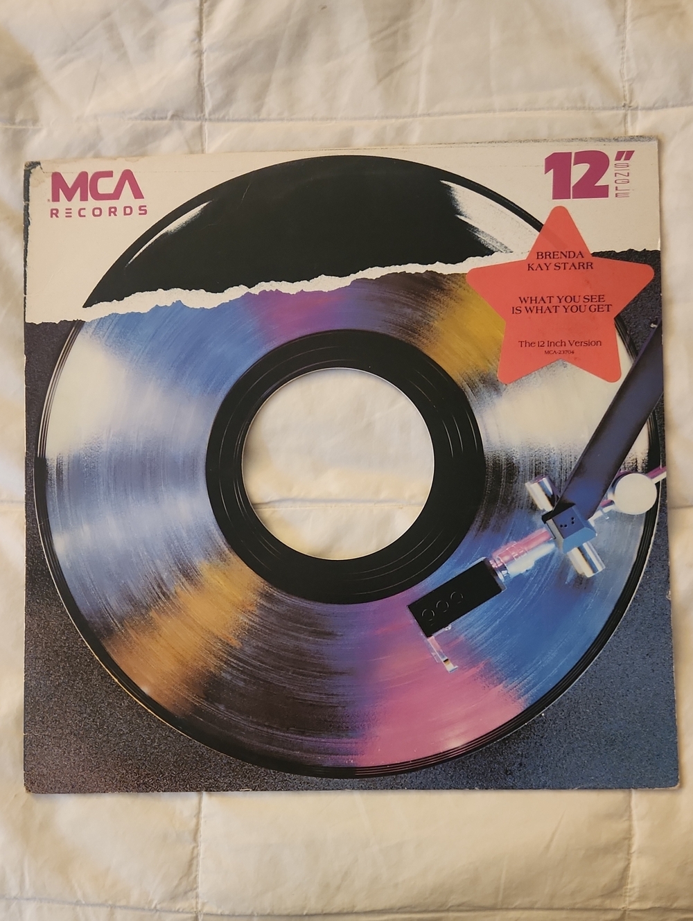 Brenda K Starr -- What You See Is What You Get 12" Vinyl Single -- Looks New!